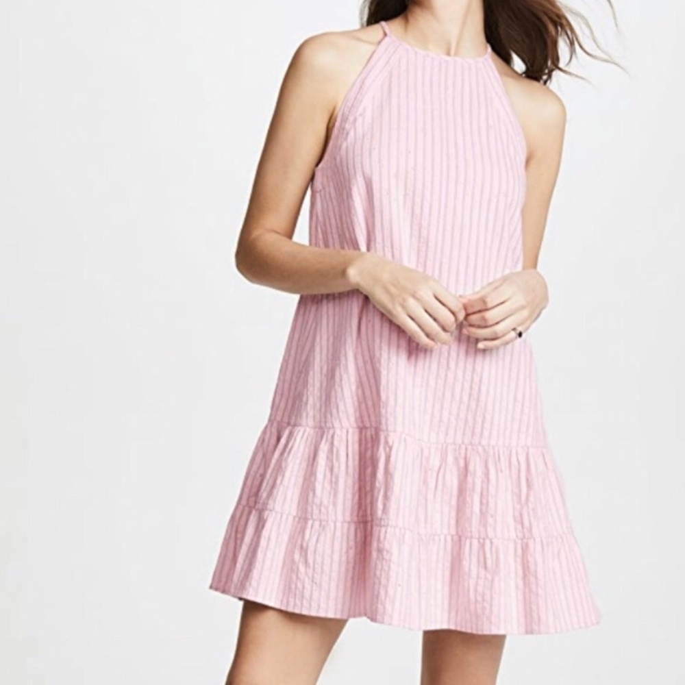 NWT🌟 REBECCA TAYLOR Candy Floss Striped Mini Dres